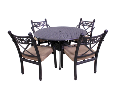 Basso Collection 4 Dining Chairs And Le Terrace 42 Round Table Basso Collection 4 Dining Chairs And Le Terrace 42 Round Table