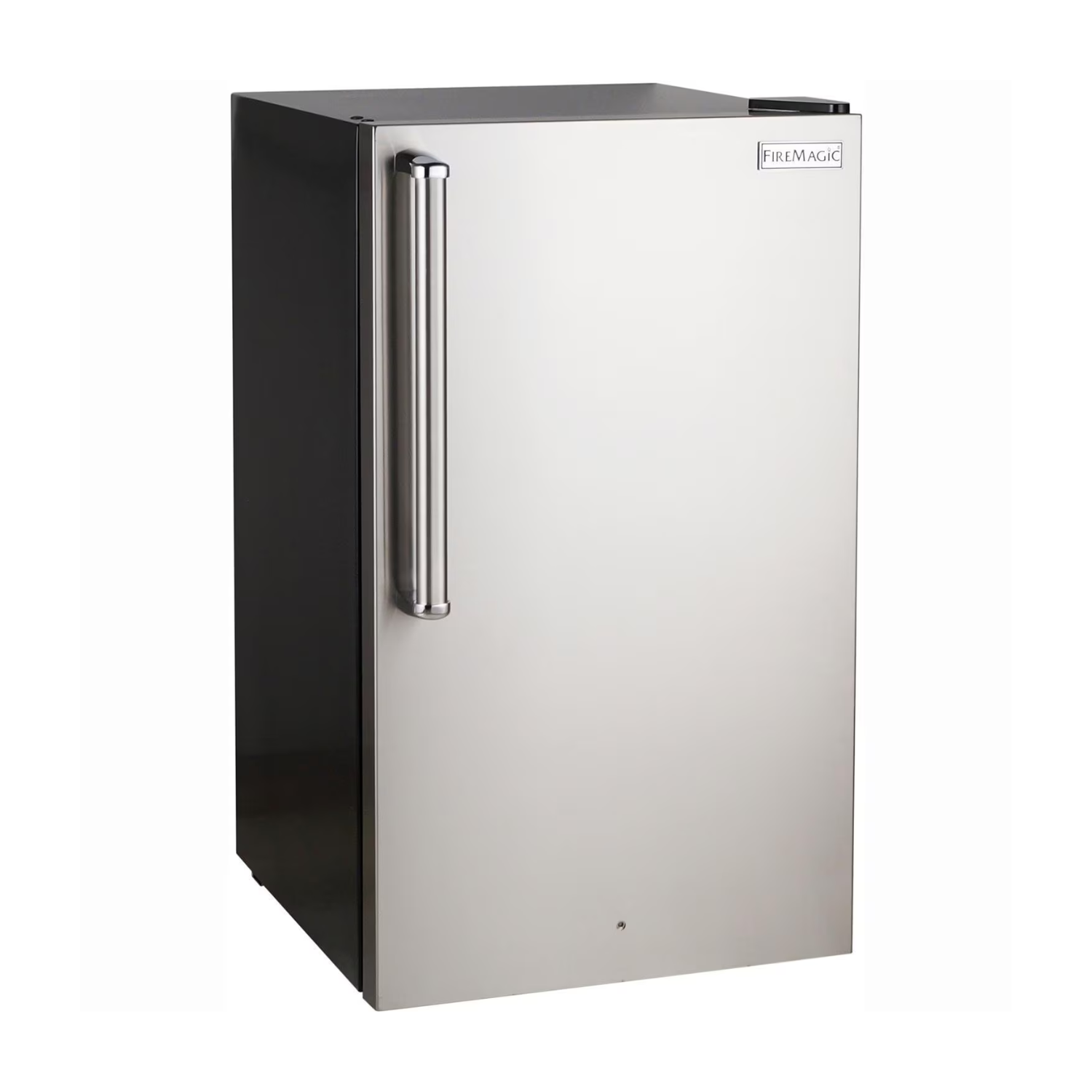 Fire Magic 20-Inch 4.0 Cu. Ft. Premium Compact Refrigerator – Stainless Steel Door / Black Cabinet – 3598-D