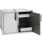 Fire Magic Premium Flush Mounted Double Doors w/ Dual Drawers
