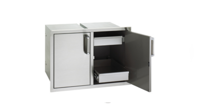 Fire Magic Premium Flush Mounted Double Doors w/ Dual Drawers