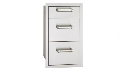 Fire Magic Premium Flush Mounted 14-inch Triple Drawer