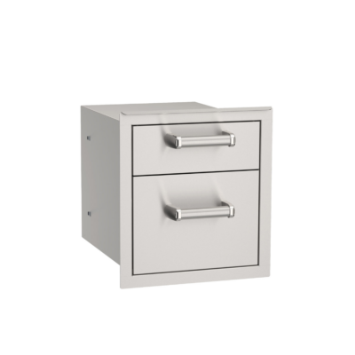 Fire Magic Premium Flush 14-Inch Double Access Drawer With Soft Close - 53802SC