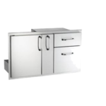 American Outdoor Grill - 36-Inch Access Door With Platter Storage And Double Drawer - 18-36-SSDD