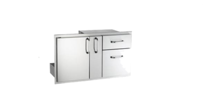 American Outdoor Grill – 36-Inch Access Door With Platter Storage And Double Drawer – 18-36-SSDD