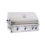 American Outdoor Grill L-Series 30-Inch 3-Burner Built-In Natural Gas Grill With Rotisserie - 30NBL