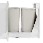 Blaze 20-Inch Roll-Out Stainless Steel Double Trash / Recycling Bin - BLZ-TREC-DRW-H - Image 2