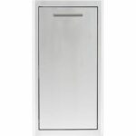 Blaze 13-Inch Narrow Roll-Out Stainless Steel Trash Bin - BLZ-TRNW-DRW-H