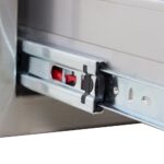 Blaze 20-Inch Roll-Out Stainless Steel Double Trash / Recycling Bin - BLZ-TREC-DRW-H - Image 4