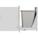 Blaze 13-Inch Narrow Roll-Out Stainless Steel Trash Bin - BLZ-TRNW-DRW-H - Image 2