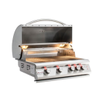 Blaze Premium LTE Marine Grade 32-Inch 4-Burner Built-In Gas Grill With Rear Infrared Burner & Grill Lights - BLZ-4LTE2MG