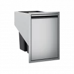 Twin Eagles 18-Inch Roll-Out Stainless Steel Double Trash Drawer / Recycling Bin - TETD182T-B