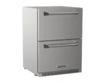 Twin Eagles 24-Inch Outdoor Rated Double Drawer Refrigerator - TE24D Side