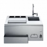 Twin Eagles 30-Inch Built-In Stainless Steel Outdoor Bar With Sink and Ice Bin Cooler - TEOB30-B