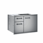 Delta Heat 30-Inch Stainless Steel Access Door & Double Drawer Combo - DHDD302-B - Image 2