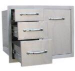 Sunstone 30" Triple Drawer Propane Tank Drawer w/Trash Bag Ring