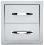 Sunstone Classic Series - Flush Style 14-Inch Double Access Drawer