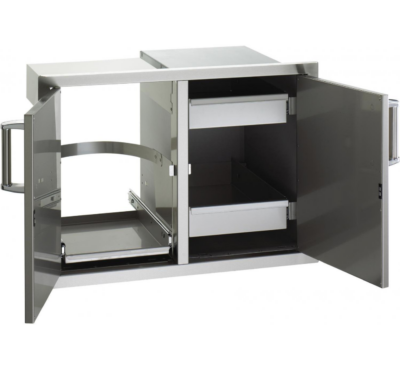 Fire Magic Premium Flush 30-Inch Double Access Door and Drawers with Propane Tank Tray