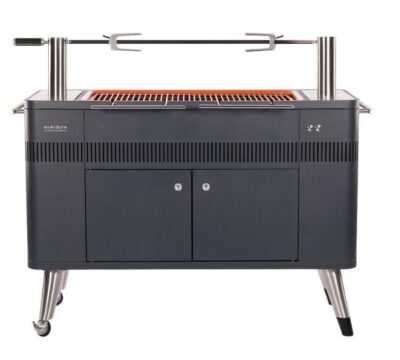 Everdure By Heston Blumenthal – HUB 54-Inch Charcoal Grill With Rotisserie and Cliplock Forks™