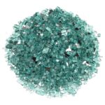 Azuria Blue Quarter-Inch Reflective Fire Glass