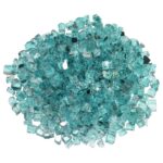 Azuria Blue Half-Inch Reflective Fire Glass