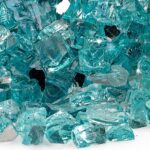 Azuria Blue Reflective Fire Glass