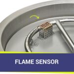 Heat Sensor for Round Fire Pit Pan