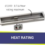 30" x 6" Stainless Steel Linear Drop-in Fire Pit Pan With Electric Ignition System kit, CSA Certified PDF