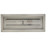 24" x 8" Drop-in Fire Pit Pan With Electric Ignition System kit, CSA Certified - Rectangular Stainless Steel