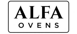 alfa-ovens-logo Alfa Ovens logo featuring a sleek, modern design with bold text and a stylized flame, symbolizing premium wood-fired outdoor cooking.