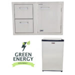 Lion BBQ Refrigerator and Door and Drawer Combination