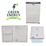 Lion BBQ Refrigerator and Door and Drawer Combination and Ice Chest