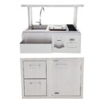 Lion BBQ Bar Center with Top Shelf and Door and Drawer Combination