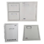 Lion BBQ Multi Function Bin and Vertical Access Door with Door and Drawer Combination