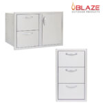 Blaze Door Drawer Combo 32" + Blaze Triple Drawer Set (BLZ-DDC-R + BLZ-DRW3-R)