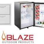 Blaze Double Drawer and Stainless Front 4.5 Cubic Feet Fridge Package