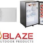Blaze Door Drawer Combo 39" and Stainless Front 4.5 Cubic Feet Fridge Package Deal
