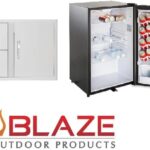 Blaze Door Drawer Combo 32" and Stainless Front 4.5 Cubic Feet Fridge Package Deal