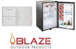 Blaze Door Drawer Combo 32" and Stainless Front 4.5 Cubic Feet Fridge Package Deal