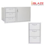 Blaze Door Drawer Combo 39" + Blaze Triple Drawer Set (BLZ-DDC-39-R + BLZ-DRW3-R)