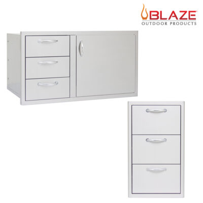 Blaze Door Drawer Combo 39" + Blaze Triple Drawer Set (BLZ-DDC-39-R + BLZ-DRW3-R)