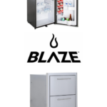 Blaze Double Drawer and Stainless Front 4.5 Cubic Feet Fridge Package
