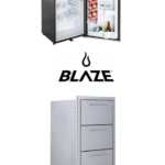 Blaze Triple Drawer and Stainless Front 4.4 Cubic Feet Fridge Package