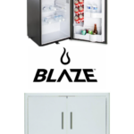 Blaze 25" Double Door and Stainless Front 4.4 Cubic Feet Fridge Package