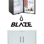 Blaze 32" Double Door and Stainless Front 4.4 Cubic Feet Fridge Package