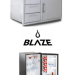 Blaze Door Drawer Combo 39" and Stainless Front 4.5 Cubic Feet Fridge Package Deal