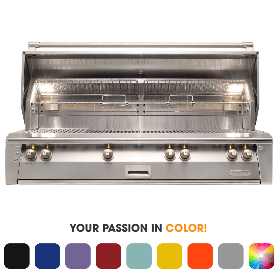 Alfresco ALXE 56-Inch Built-In Natural Gas All Grill With Sear Zone And Rotisserie – ALXE-56BFG-NG
