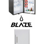 Blaze 21-Inch Vertical Access Door and Stainless Front 4.4 Cubic Feet Fridge Package