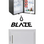 Blaze 28-Inch Horizontal Door and Stainless Front 4.4 Cubic Feet Fridge Package