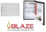 Blaze 24-Inch Horizontal Door and Stainless Front 4.5 Cubic Feet Fridge Package