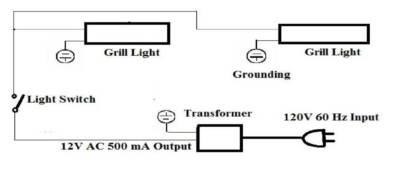 Transformer for Lion Grill Lights